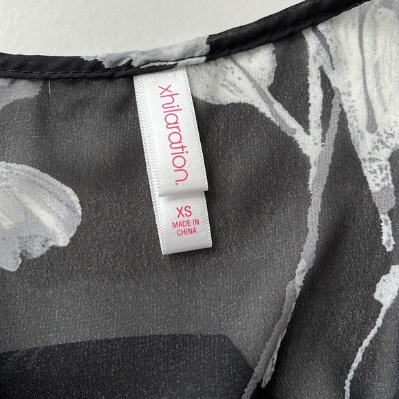 Xhilaration Floral Print & Black Shell Lining Dress XS - Picture 11 of 16